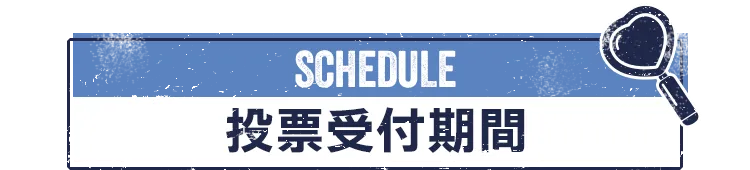 SCHEDULE 投票受付時間